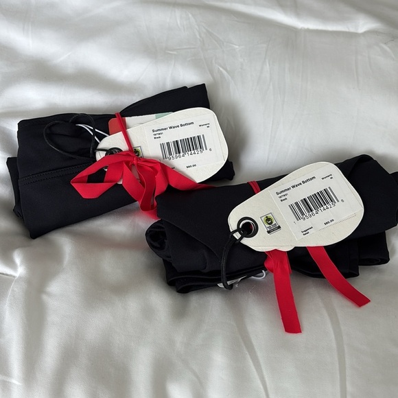 NWT Prana Summer Wave Solid Black mid rise full coverage Swim Bikini Bottom - Picture 13 of 13